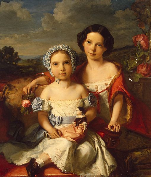 Vital Jean De Gronckel Portrait of Two Children